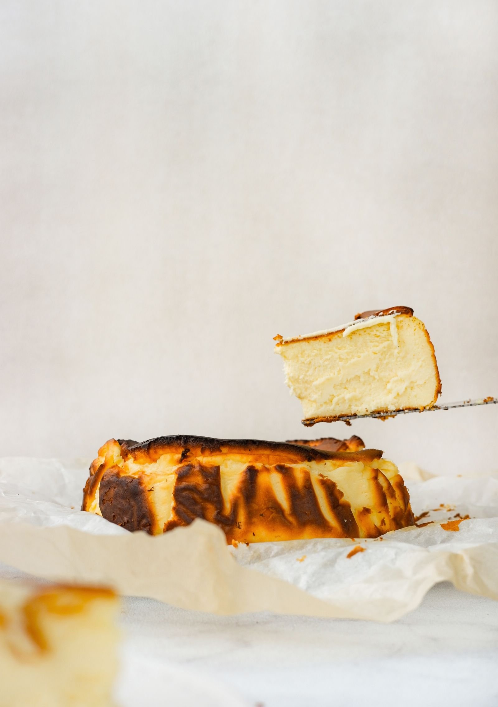 Moyin Odeniran’s Vanilla & orange Basque cheesecake with orange curd (baked with his mum), Signature