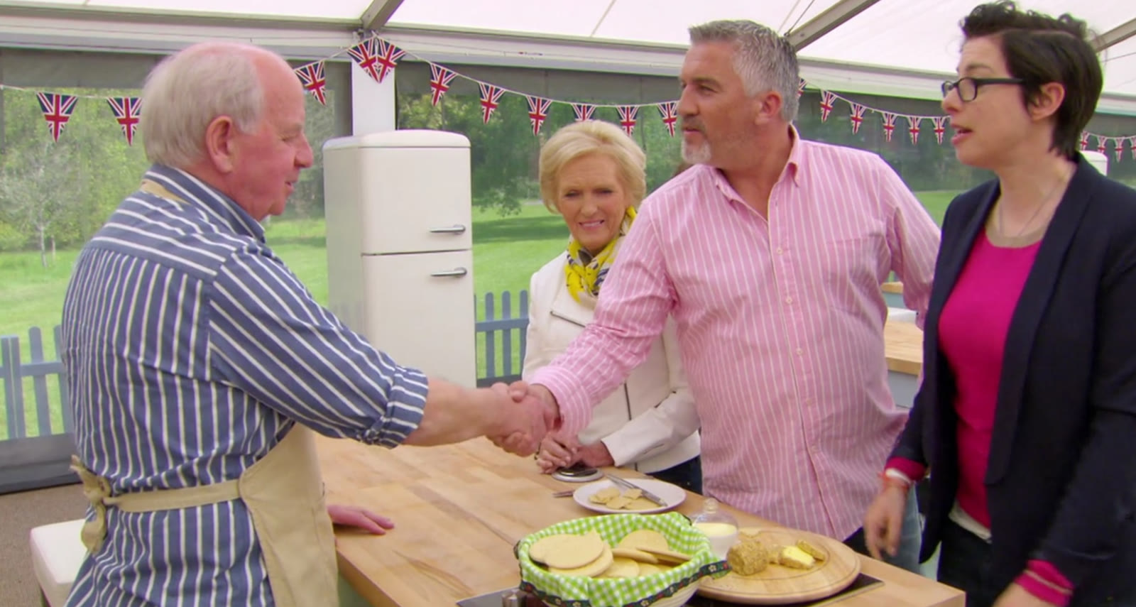 Handshake moment with Norman Calder