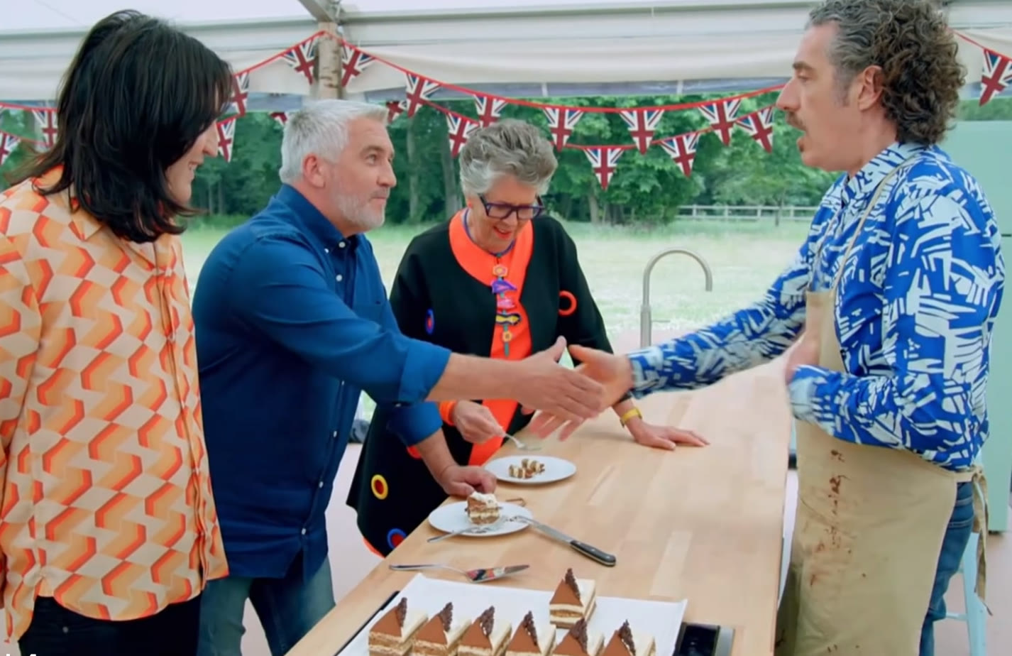Handshake moment with Giuseppe Dell’Anno