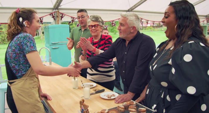 Handshake moment with Tasha Stones