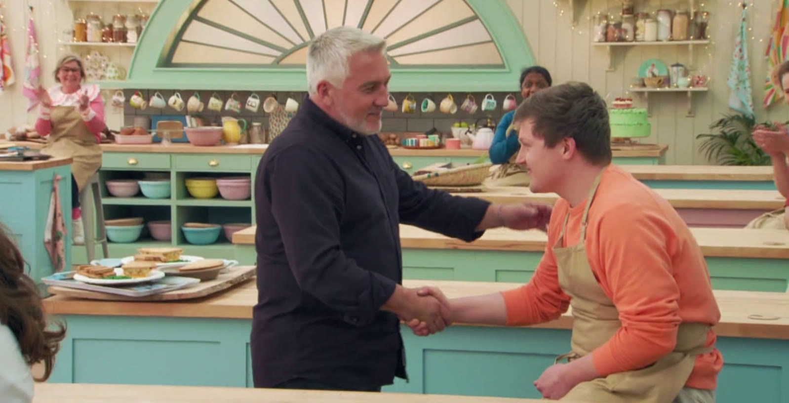 Handshake moment with Josh Smalley