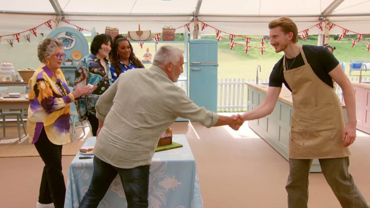 Handshake moment with Tom Arden