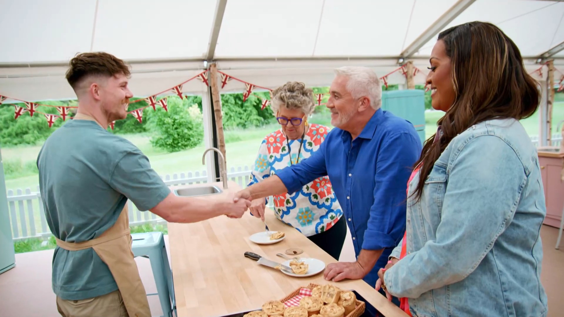 Handshake moment with Toby Littlewood